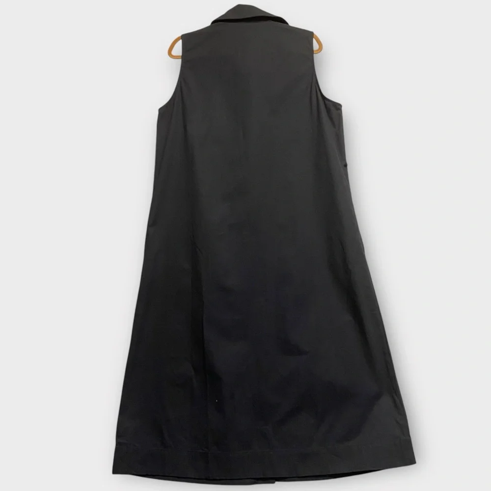 Tuckernuck Women’s Chamberlin Dress XXL 2XL Structured Shirtdress Maxi Black NWT
